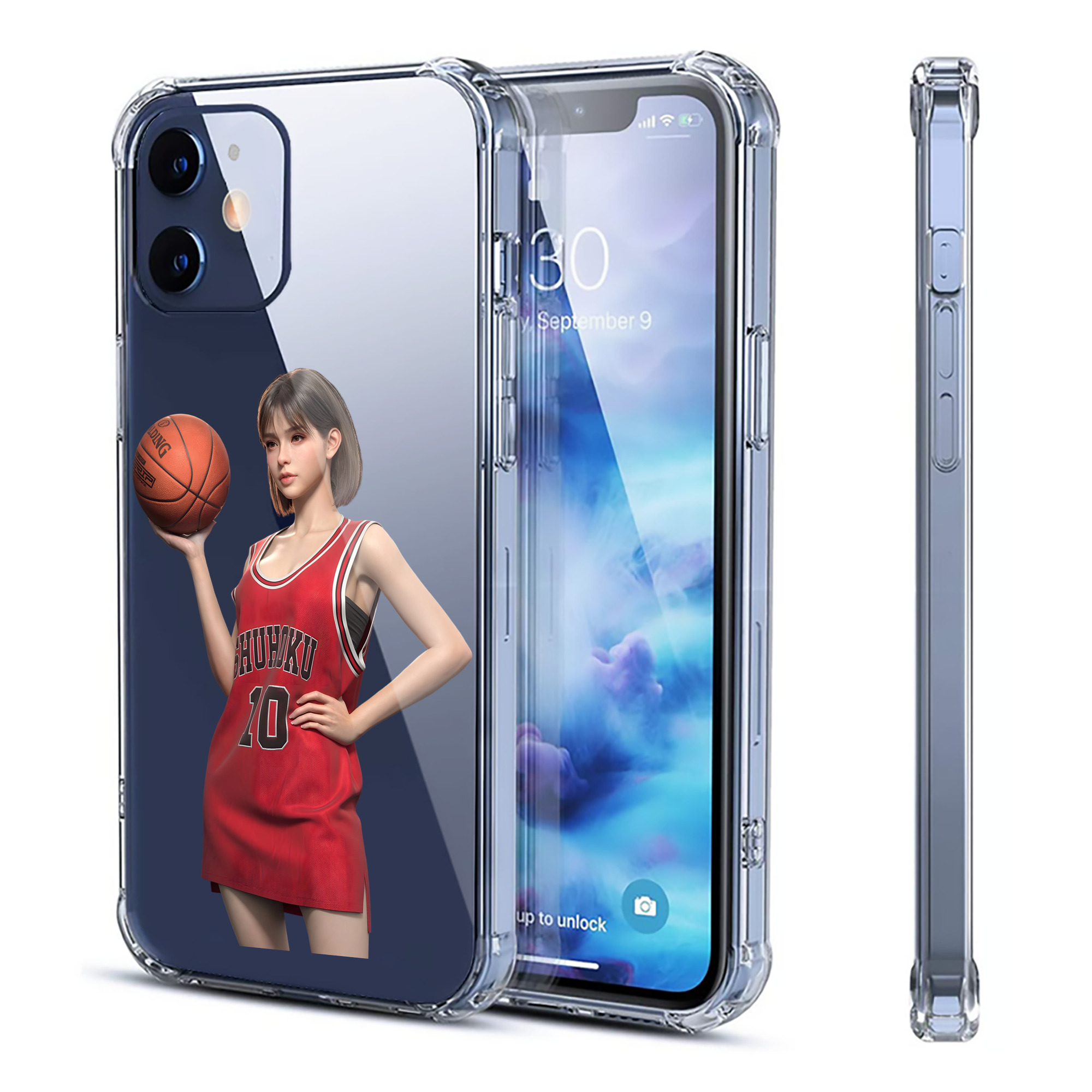 （画像用） SLAM DUNK／スラムダンク 【iPhone 12シリーズ対応】透明スマホケース（クリアソフトケース）